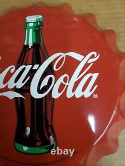 Vintage Coca cola Bottle Cap Sign B