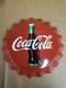 Vintage Coca cola Bottle Cap Sign D
