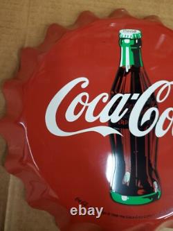 Vintage Coca cola Bottle Cap Sign D