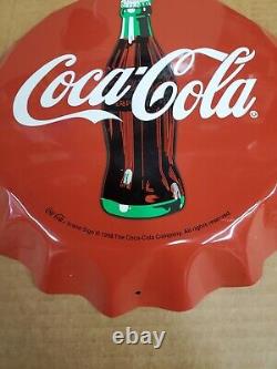 Vintage Coca cola Bottle Cap Sign E