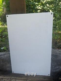 Vintage Coca-cola Cbs Porcelain Enamel Metal Advertising Soda Sign 12 X 8