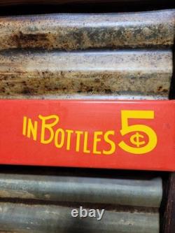 Vintage Coca-cola Porcelain Sign Door Push Bar Soda Beverage Drink Food Coke Pop