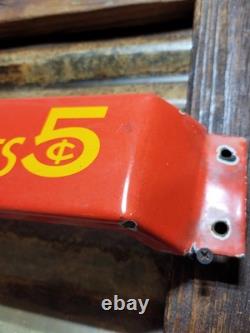 Vintage Coca-cola Porcelain Sign Door Push Bar Soda Beverage Drink Food Coke Pop