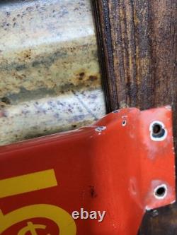 Vintage Coca-cola Porcelain Sign Door Push Bar Soda Beverage Drink Food Coke Pop