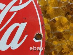 Vintage Coca-cola Porcelain Sign Old 1951 Marilyn Monroe Coke Soda Beverage 12