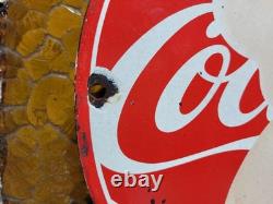 Vintage Coca-cola Porcelain Sign Old 1951 Marilyn Monroe Coke Soda Beverage 12