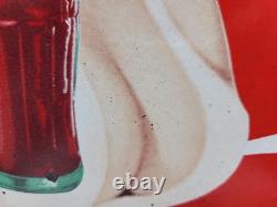 Vintage Coca-cola Porcelain Sign Old 1951 Marilyn Monroe Coke Soda Beverage 12