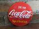 Vintage Coca-cola Porcelain Soda Enamel Gas Station Door Sign Coke Beverage 5