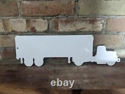 Vintage Coca-cola Simitruck Sprite Boy Porcelain Soda Metal Sign 17 X 5