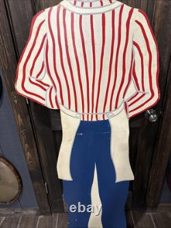 Vintage Coke Coca Cola Advertising Wood Cut Out Waiter Restaurant Vintage