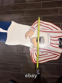 Vintage Coke Coca Cola Advertising Wood Cut Out Waiter Restaurant Vintage