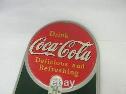 Vintage Coke Coca Cola Girl Soda 1939 Store Thermometer Advertising M-334