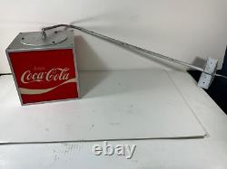 Vintage Coke Coca-cola Light Up Rotating Cube Store Display. Works