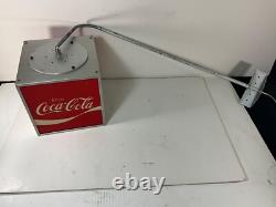 Vintage Coke Coca-cola Light Up Rotating Cube Store Display. Works