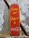 Vintage Coke Porcelain Sign Old Soda Coca Cola General Store Screen Door Push