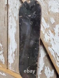 Vintage Coke Porcelain Sign Old Soda Coca Cola General Store Screen Door Push