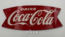 Vintage Coke Sign Fishtail 12