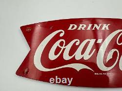 Vintage Coke Sign Fishtail 12