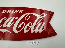 Vintage Coke Sign Fishtail 12