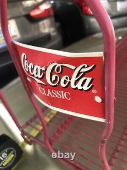 Vintage Collectible Coca Cola Classic Advertising Wire Store Display Bottle Rack