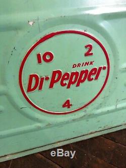 Vintage Dr Pepper Atlas 18 Cooler Coca Cola Coke 7up Pepsi Orange Crush Sign