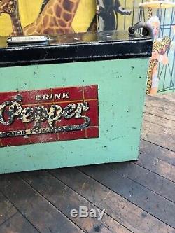 Vintage Dr Pepper Atlas Cooler Coca Cola 7up Pepsi Orange Crush Rare Sign Rare