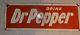 Vintage Dr Pepper Porcelain Sign Coca-Cola Pepsi Mr Pibb Barq's Frostie 20 x 7