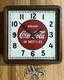 Vintage Drink COCA COLA In Bottles Wood Frame SELECTO Clock Advertising Sign