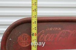 Vintage Drink Coca Cola 2 Sided Bottle Rack 6 Pack Display 25 Cent