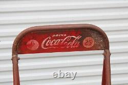 Vintage Drink Coca Cola 2 Sided Bottle Rack 6 Pack Display 25 Cent