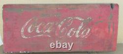 Vintage Drink Coca Cola Ice Cold Bottle Sign Panel Advertisment
