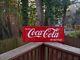 Vintage Drink Coca Cola In Bottles Porcelain Sled Sign