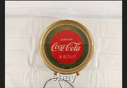 Vintage Drink Coca Cola In Bottles Round Counter Top Fountain Top Lighted