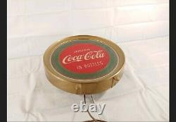 Vintage Drink Coca Cola In Bottles Round Counter Top Fountain Top Lighted