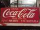 Vintage Drink Coca Cola Refresh Your Guests With Bottles Porcelain Sign