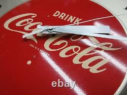 Vintage Drink Coca Cola Round Hanging Wall Clock Sign Advertisement C29