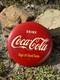 Vintage Drink Coca-Cola Sign of Good Taste 12 Advertising Button Metal Sign