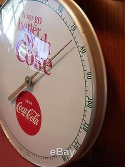 Vintage Drink Coca Cola Thermometer Things go Better With Coke Advertising Sign