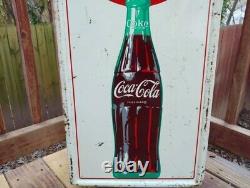 Vintage Drink Coca Cola Things Go Better With A Coke Metal Advertising Sign