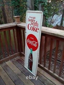 Vintage Drink Coca Cola Things Go Better With A Coke Metal Advertising Sign