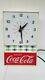 Vintage Drink Coca Cola Wall Clock Electric Lighted Atomic restoration/parts