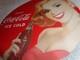 Vintage Drink Coca Cola Woman +bottle 11 3/4 Porcelain Metal Soda, Gas Oil Sign