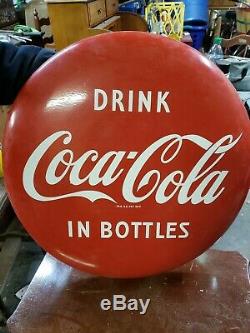 Vintage Drink Coca-Cola in Bottles 24 Button Sign