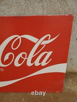 Vintage ENJOY Coca Cola COKE Metal box Soda Sign C