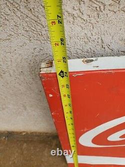 Vintage ENJOY Coca Cola COKE Metal box Soda Sign C