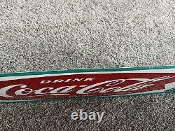 Vintage Early 50's Coca Cola Sign Enjoy That Refreshing New Feeling 32 X 12