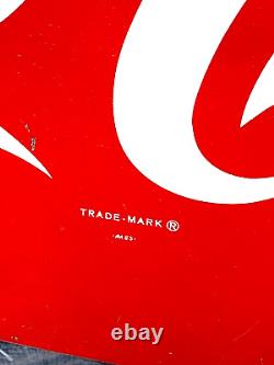 Vintage Early Coca Cola Soda Pop metal Fishtail Sign Coke 42 inch