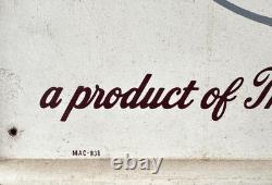 Vintage Early Tab Soda Pop Metal 54 inch Vertical Sign by Coca Cola Nice