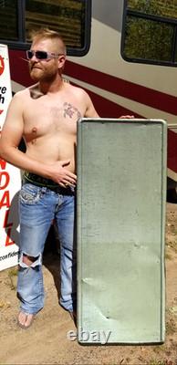 Vintage Early Tab Soda Pop Metal 54 inch Vertical Sign by Coca Cola Nice