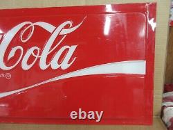 Vintage Enjoy Coca Cola Embossed Plastic Lighted Cover Sign